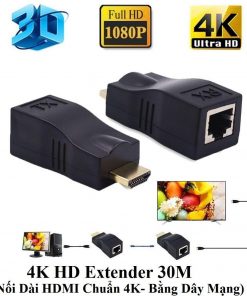 4K HD Extender 30M (Nối Dài HDMI Chuẩn 4K bằng Dây LAN 30m)
