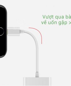 Cáp chuyển iphone 2in1 lightning + 3.5 xịn - Ảnh 4