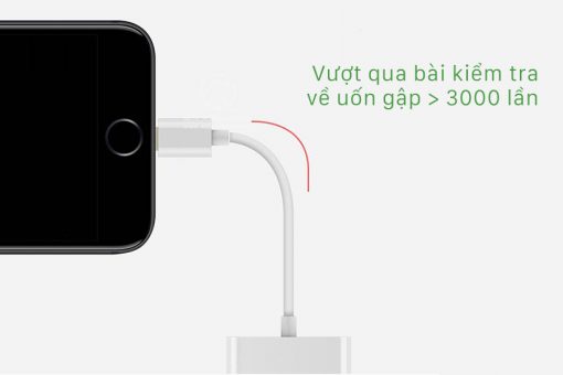 Cáp chuyển iphone 2in1 lightning + 3.5 xịn - Ảnh 4