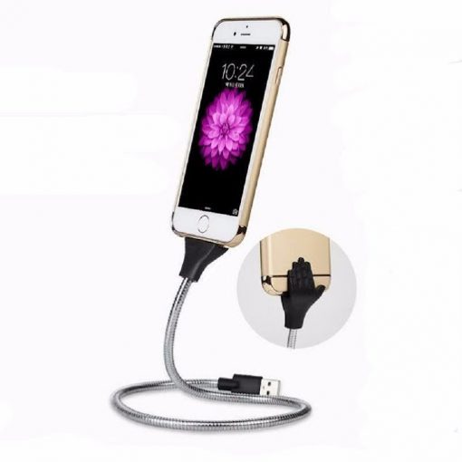 Cáp sạc bọc thép kiêm giá đỡ cánh tay iphone lightning - Ảnh 2