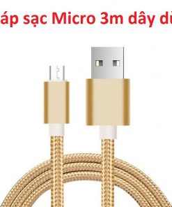 Cáp sạc Micro 3m dây dù