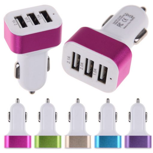 cóc sạc xe hơi 3 cổng usb rẻ