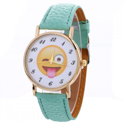 Đồng hồ đeo tay nữ mặt cười Da Pu