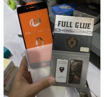 Cường Lực Full Glue 9H Iphone 6, 6+, 7, 8 (Trắng Đen)