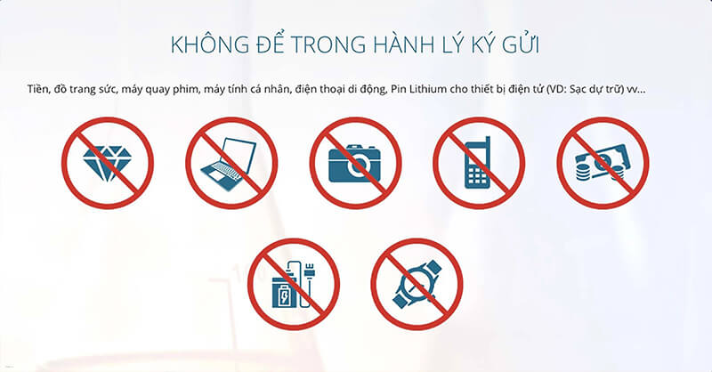 Quy định về việc mang sạc dự phòng lên máy bay